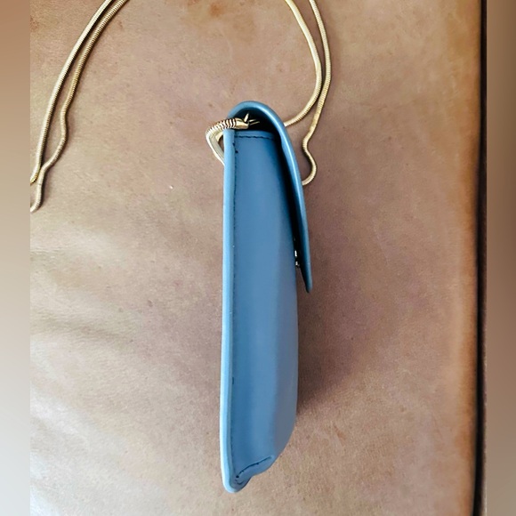 Vegan Leather Grey-Blue Shoulder Bag – Excellent Condition - Picture 3 of 7